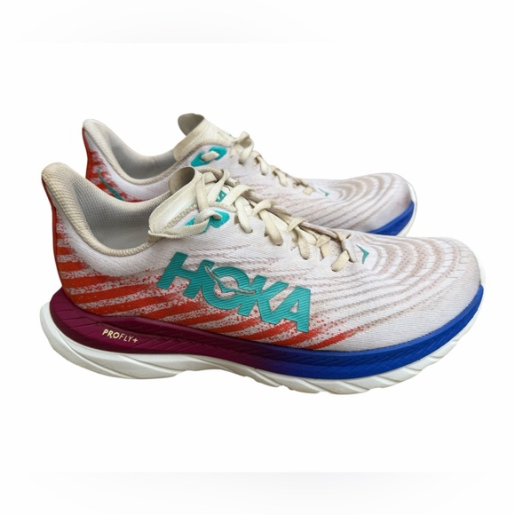 Hoka Other - Hoka One One Mach 5 White Flame Running Training Shoes 1127893-WFM Size US 9.5D